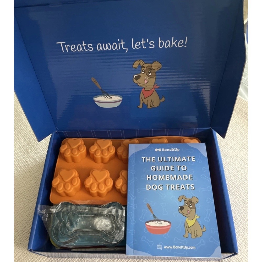 BONEITUP  Homemade Dog Treats Kit Doggie Snacks Dog Recipes NEW